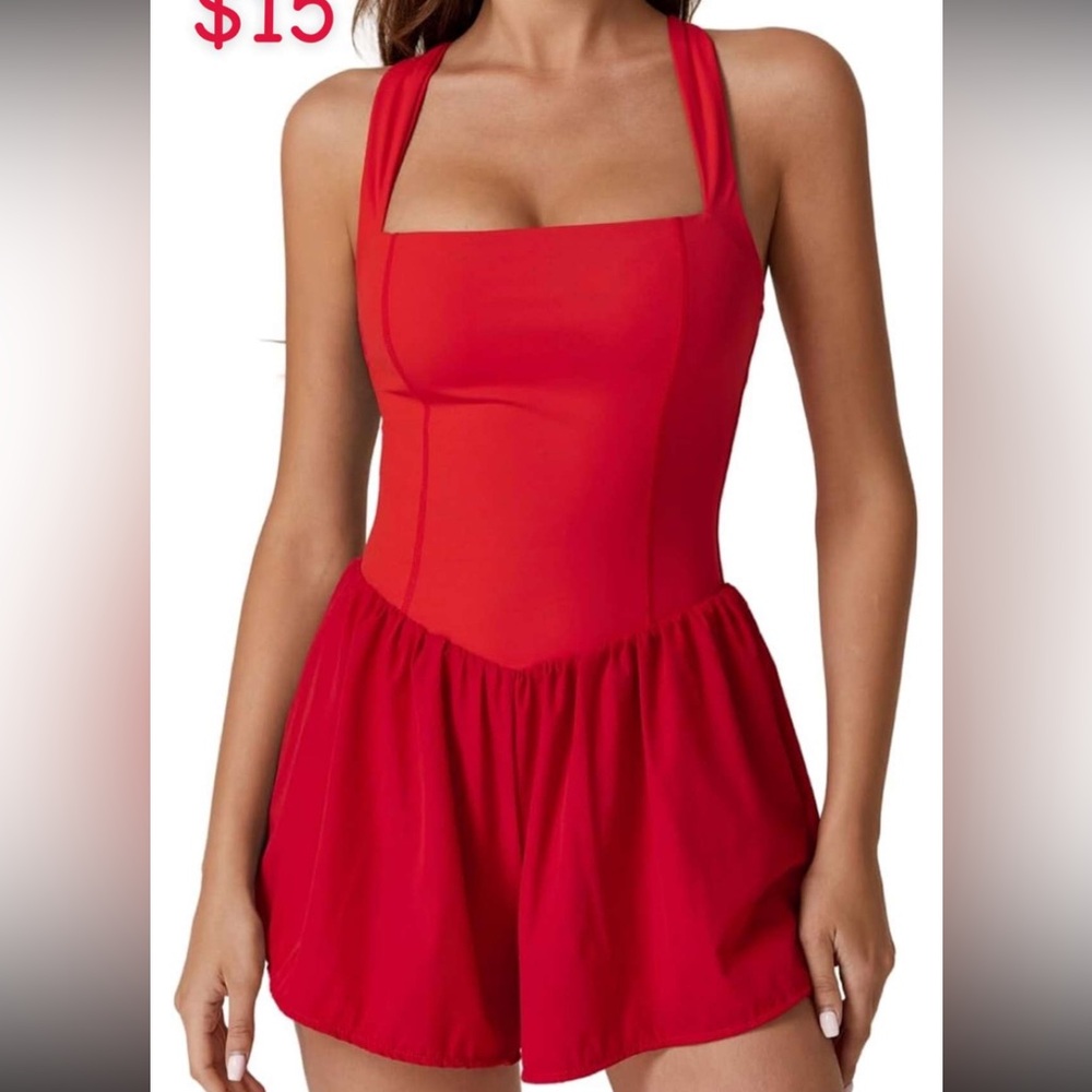 Red Romper/One Piece Athletic